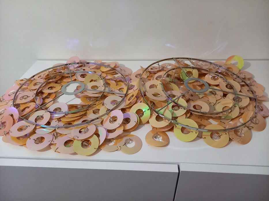 Żyrandol, klosz, abażur, lampa wisząca - 2 szt.