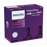 Żarówki H4 12V 3200K +60% 2Szt Philips Visionplus