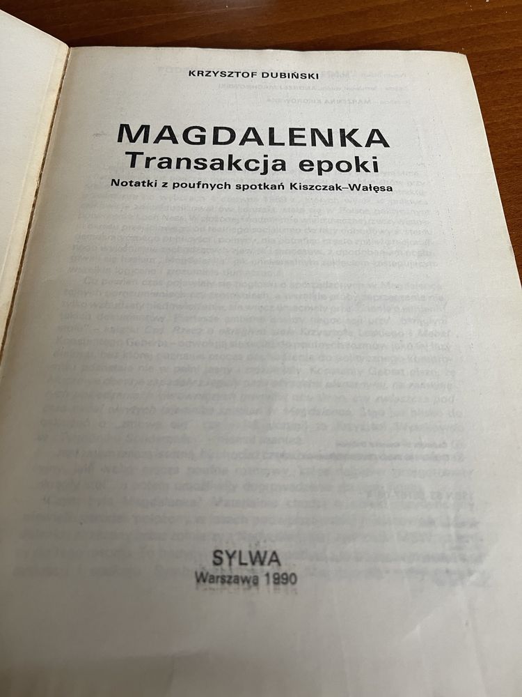 Książka „Magdalenka transakcje epoki”