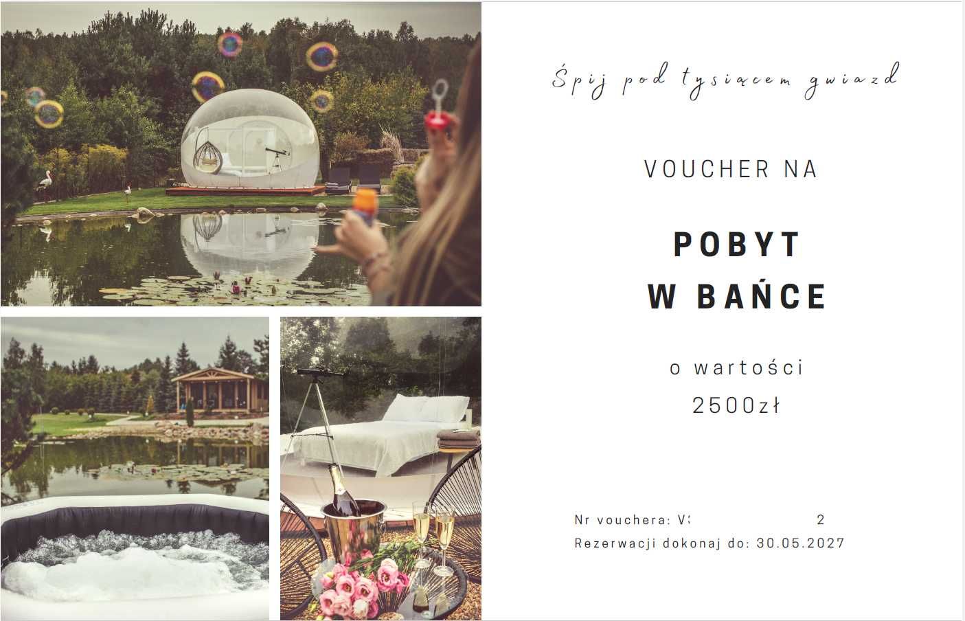 Voucher wypoczynek 'Wbance.pl' - o wartości 2500 zł