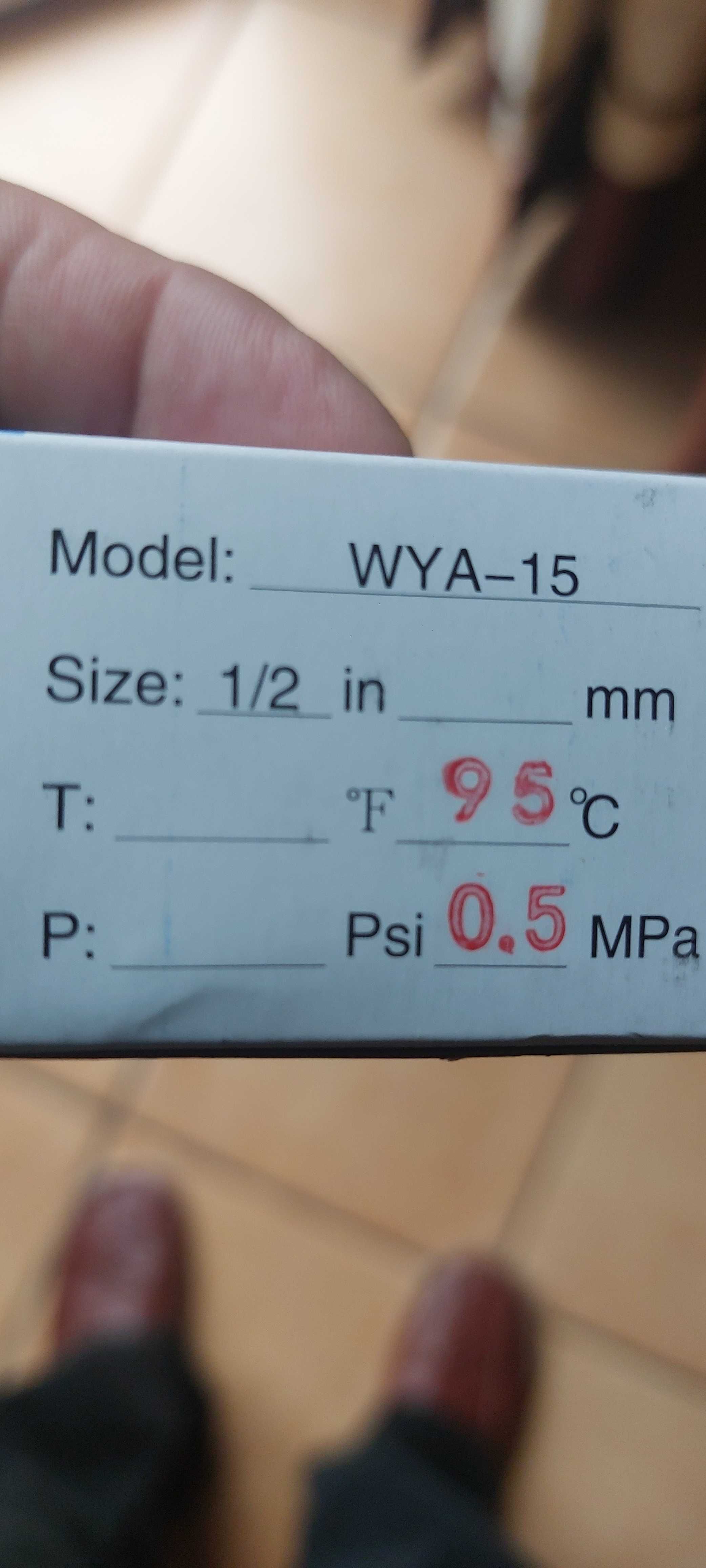 Zawór cisnieniowo termiczny i zawór bezpieczeństwa 1/2"