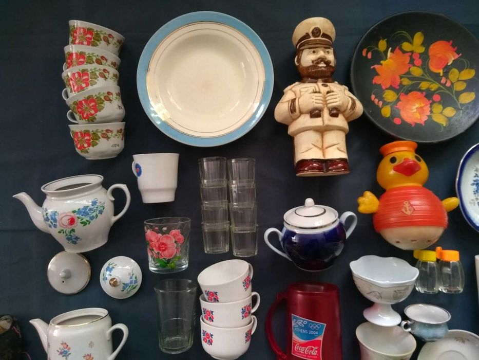 Посуда Фарфор Стекло Чашка стакан ваза чайник статуэтка солянка СССР
