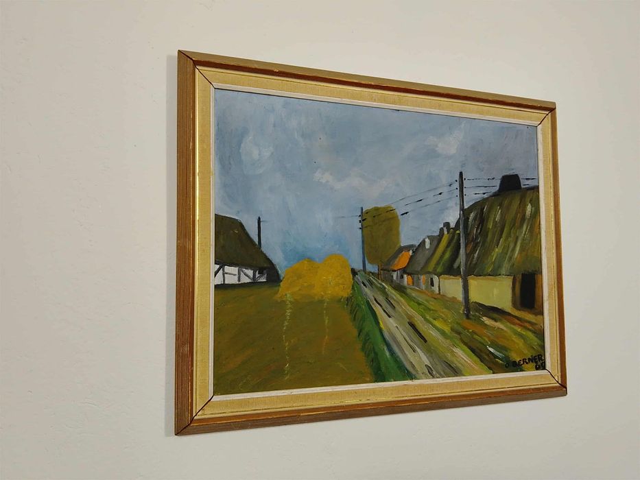 Stary obraz na płótnie sygnowany