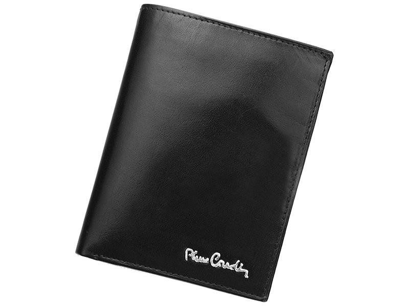 stylowy, skórzany portfel męski na karty — pierre cardin