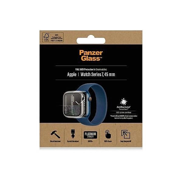 Etui PanzerGlass Full Body na Apple Watch 7 / 8/45 mm - przezroczyste