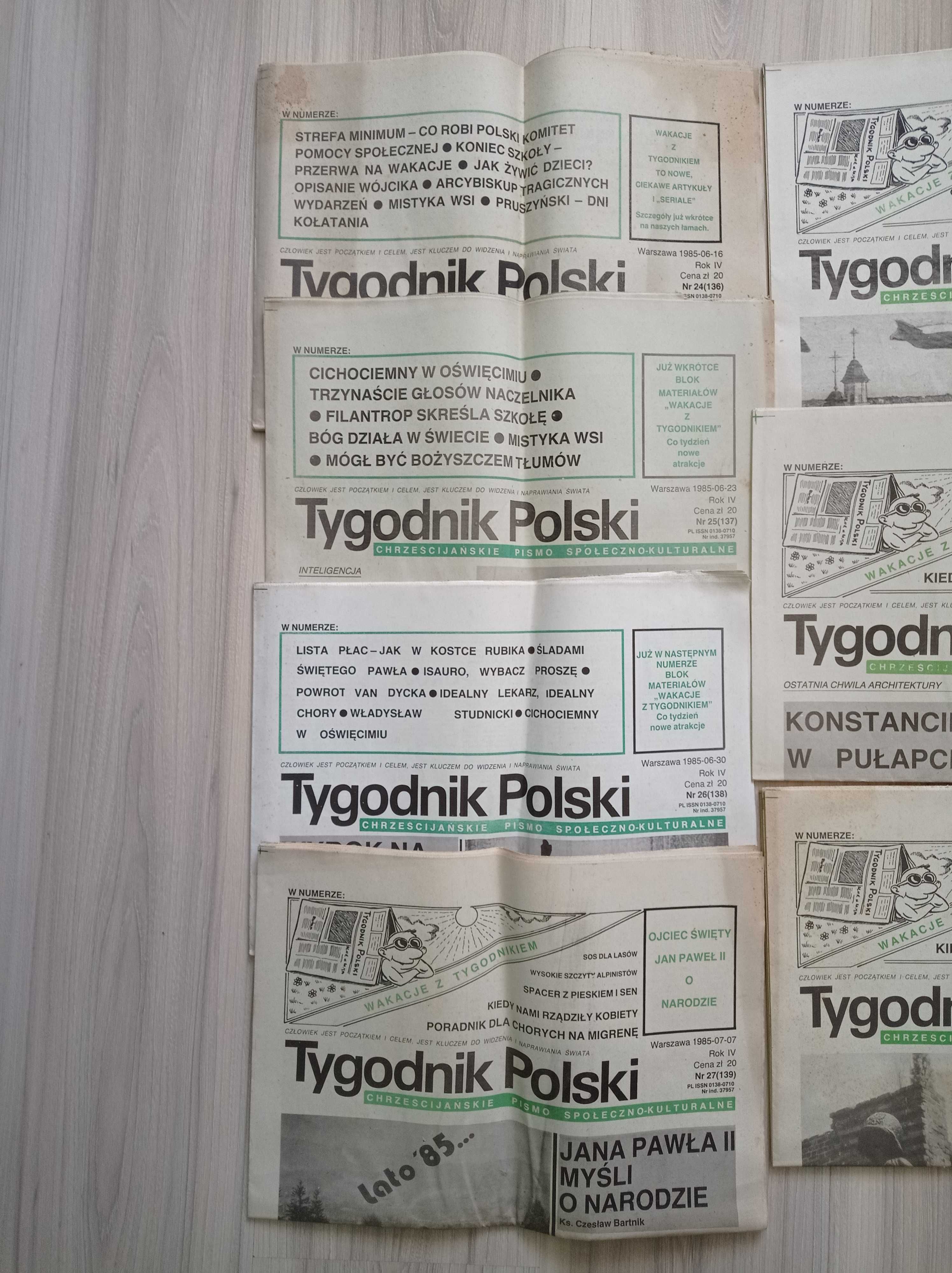 Tygodnik Polski, 1985 rok, zestaw 1