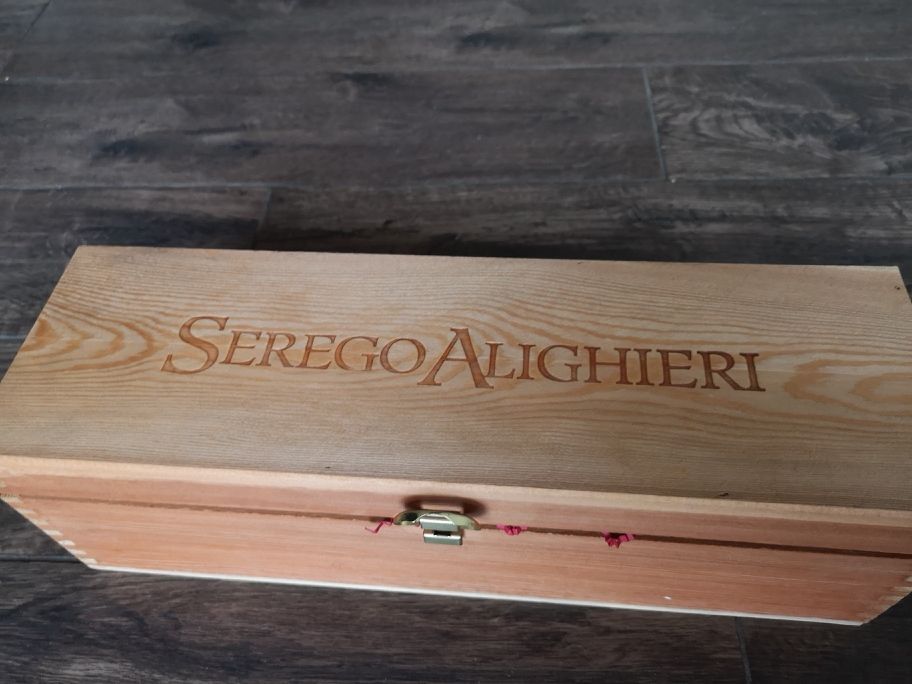 Sergo Alighieri oryginalna kolekcjonerska skrzynka drewniana na wino