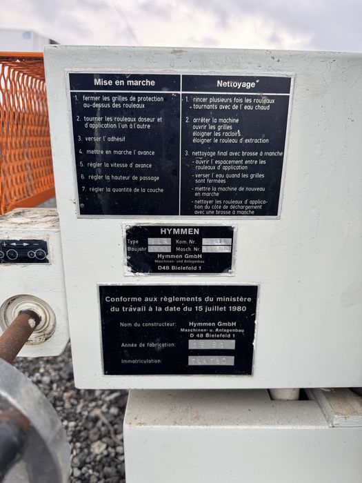 Walce Klejowe HYMMEN TLA Maszyna do Oklejania