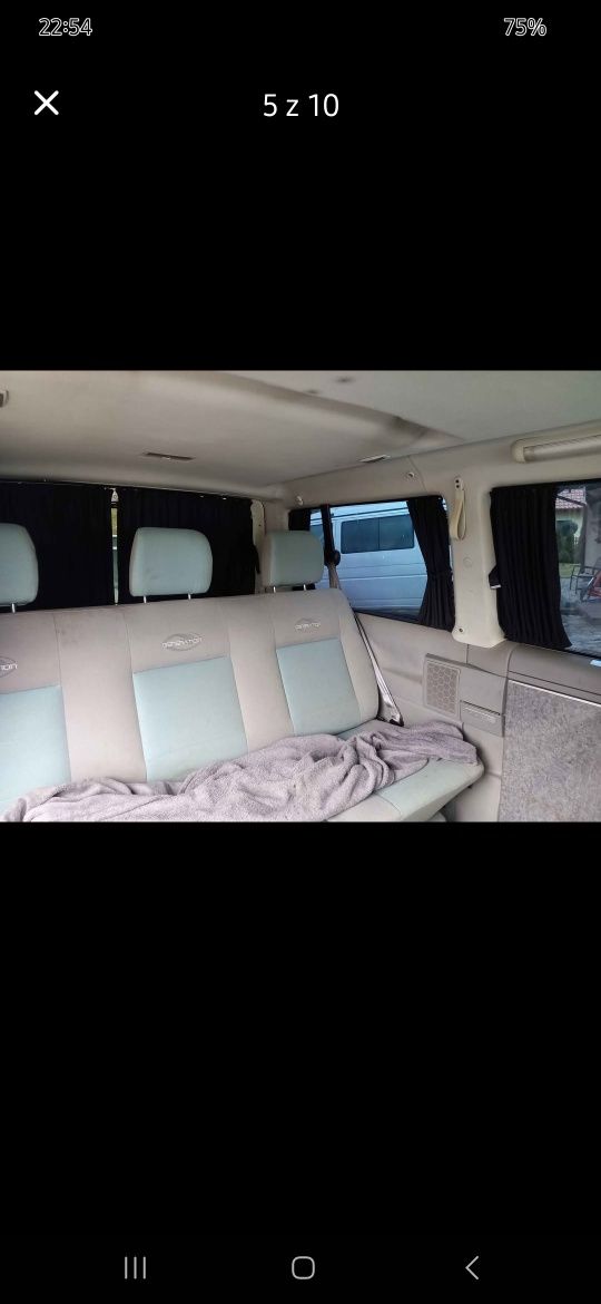Zaslonki vw multivan t4, t5 t6 , uniwersalne szare, komplet 10 szt