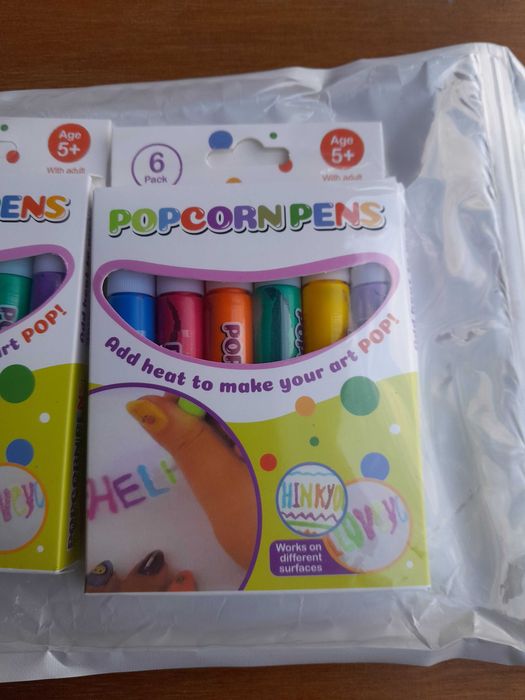 Magic Pen popcorn 3d magiczny długopis 6 sztuk flamastry nowe outlet