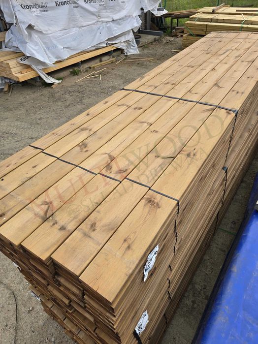 Super okazja! Deska tarasowa impregnowana ciśnieniowo ryflowana 28x145