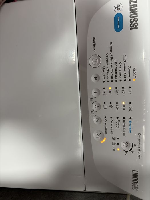 стиральная машина Zanussi ZWY 51024 WI с вертикальной загрузкой