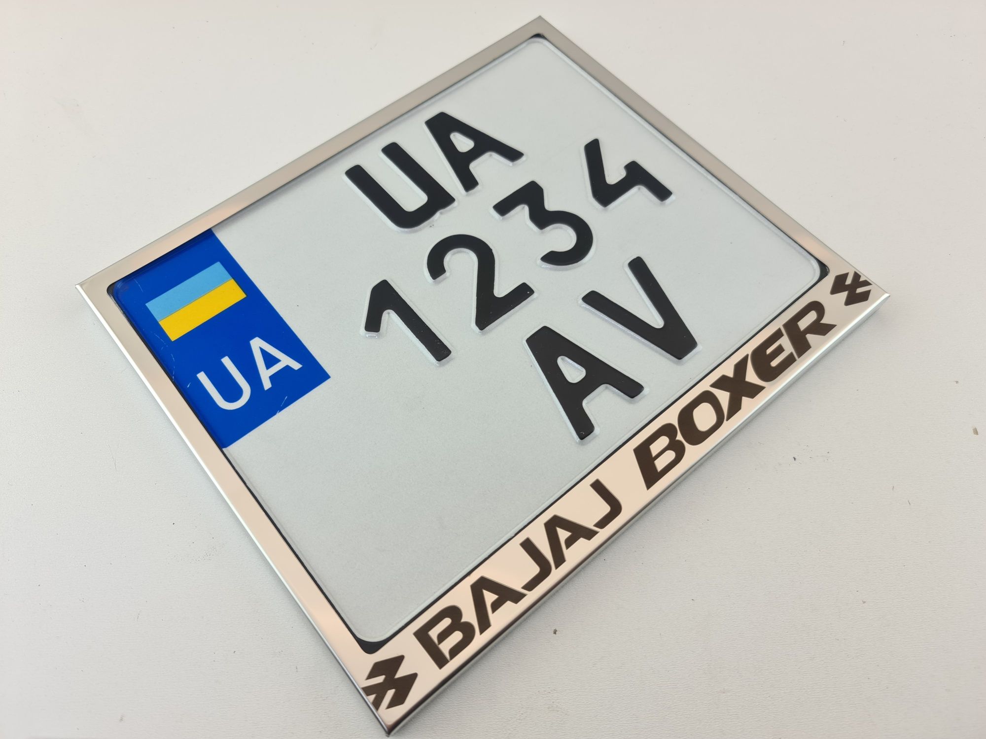 Bajaj BOXER рамка для мото номера Украины подномерник мотоцикл баджадж