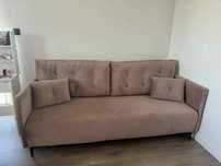 Sofa Rozkładana pudrowy róż