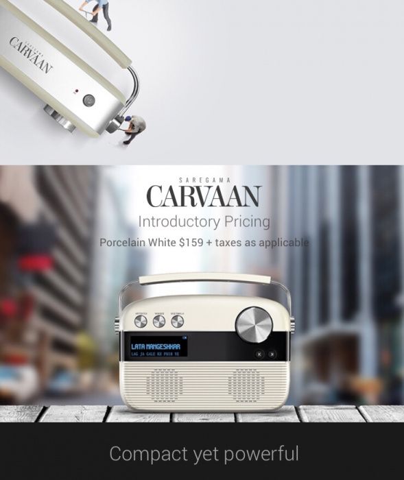 CARVAAN - Coluna Bluetooth + rádio