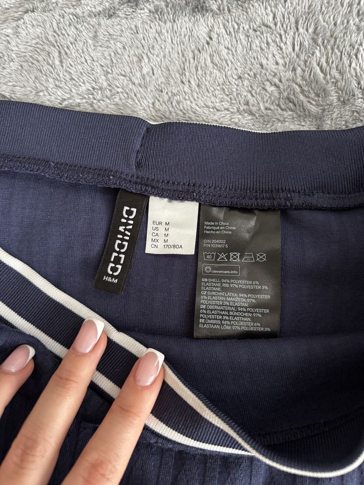 Синяя юбка H&M тенисная
