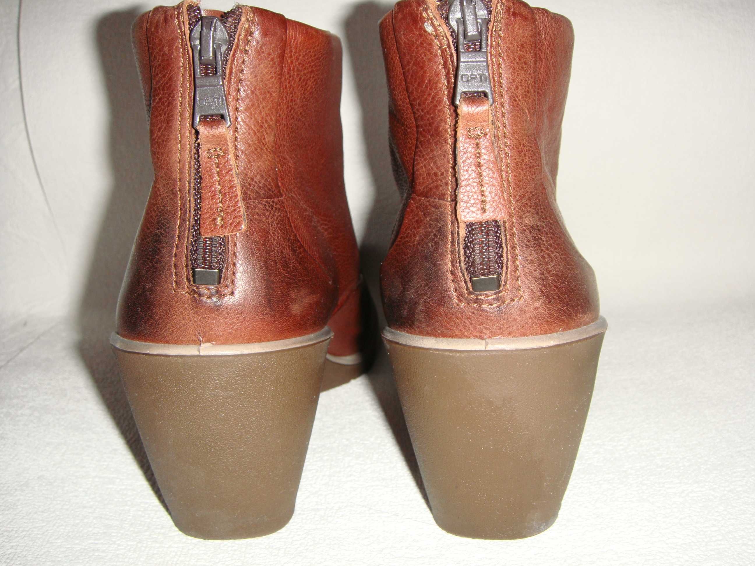 Ботинки кожаные деми Ессо Словакия 38 р, стелька 25, 5 см