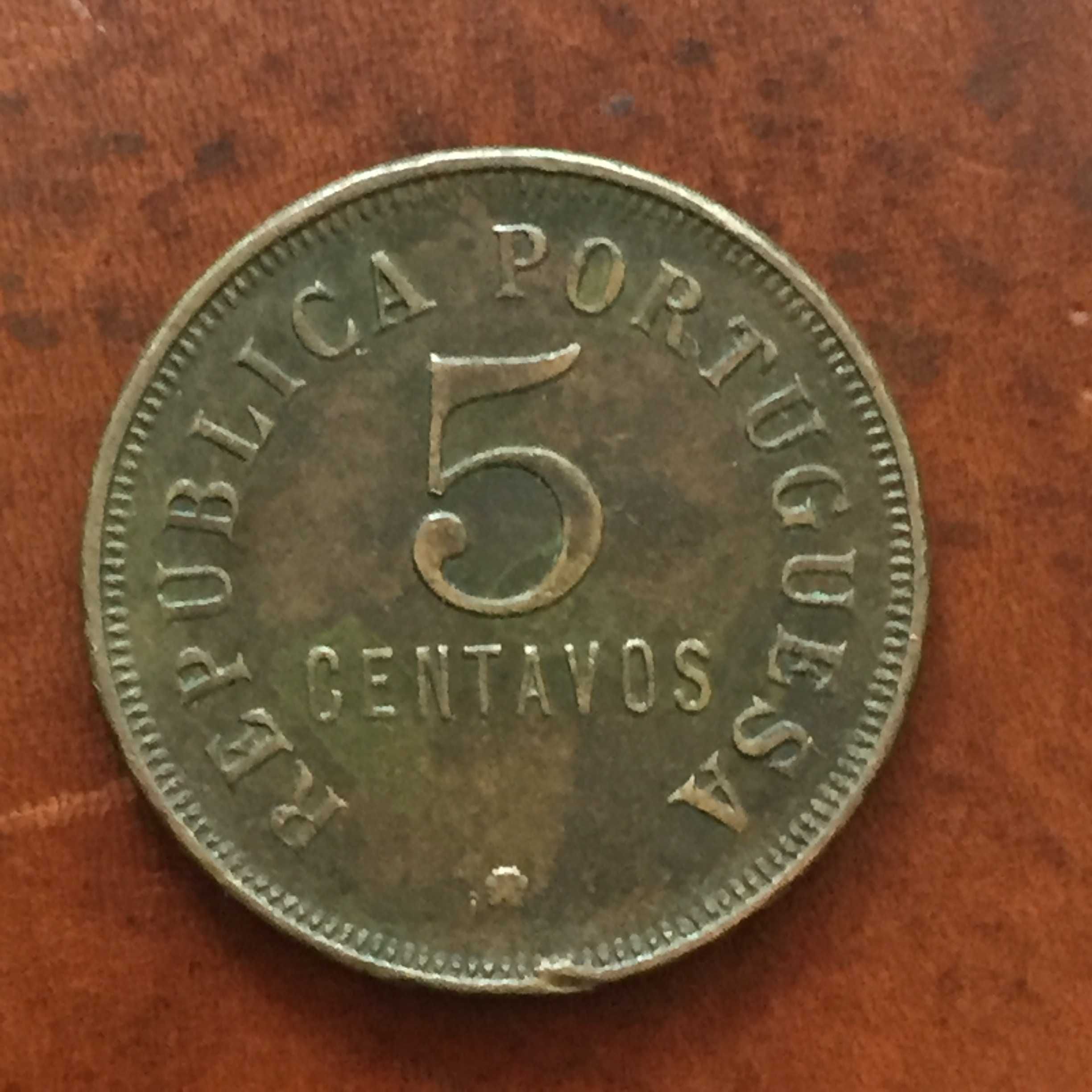 Angola 5 centavos 1921 - bronze