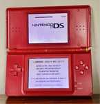 Oryginalna konsola Nintendo DS Lite red czerwona handheld retro NDS