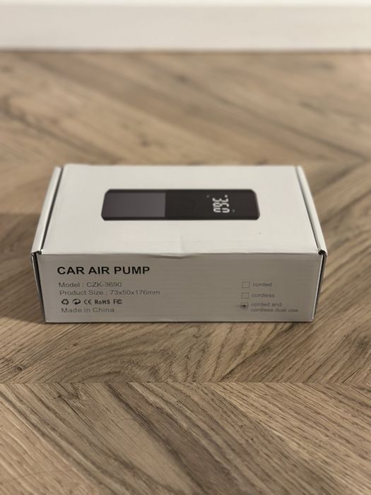 Elektryczna minipompka / kompresor 150 psi – bateria 6000mAh + LCD