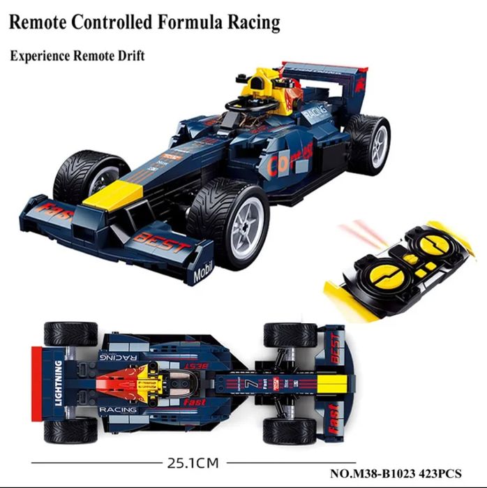 Конструктор на РУ SLUBAN M38-B1023 "Гоночная машина Formula 1", 423дет