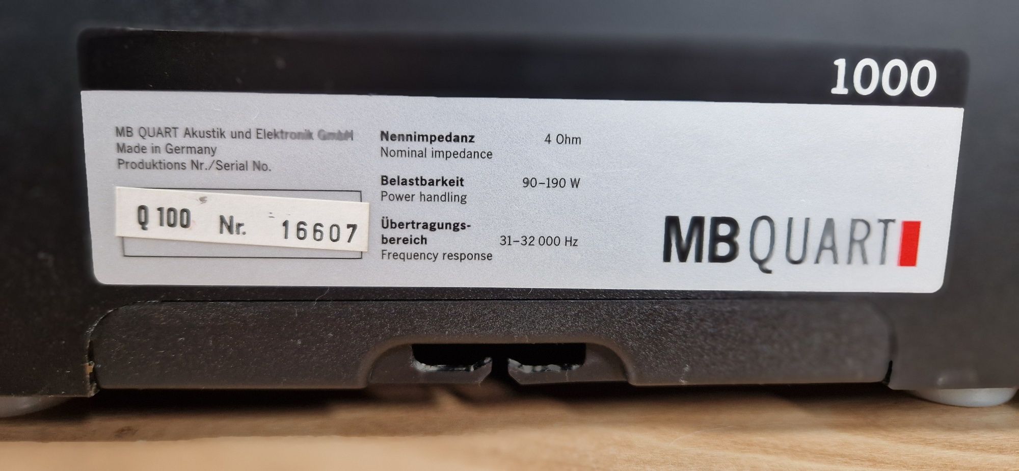 Kolumny MB QUART 1000