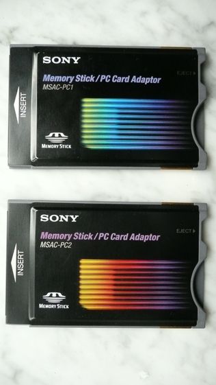 SONY MSAC-PC1 MSAC-PC2 PC Card Adaptor For Memory Stick