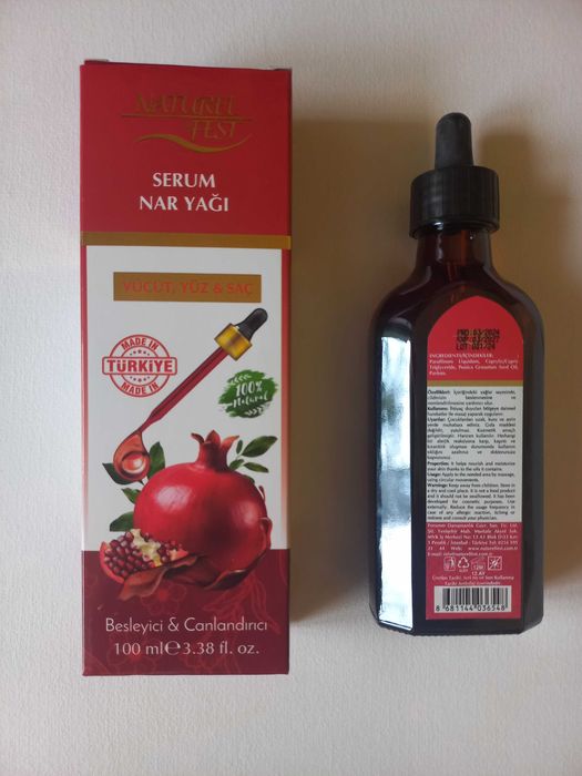 Tureckie serum z olejkiem z granatu