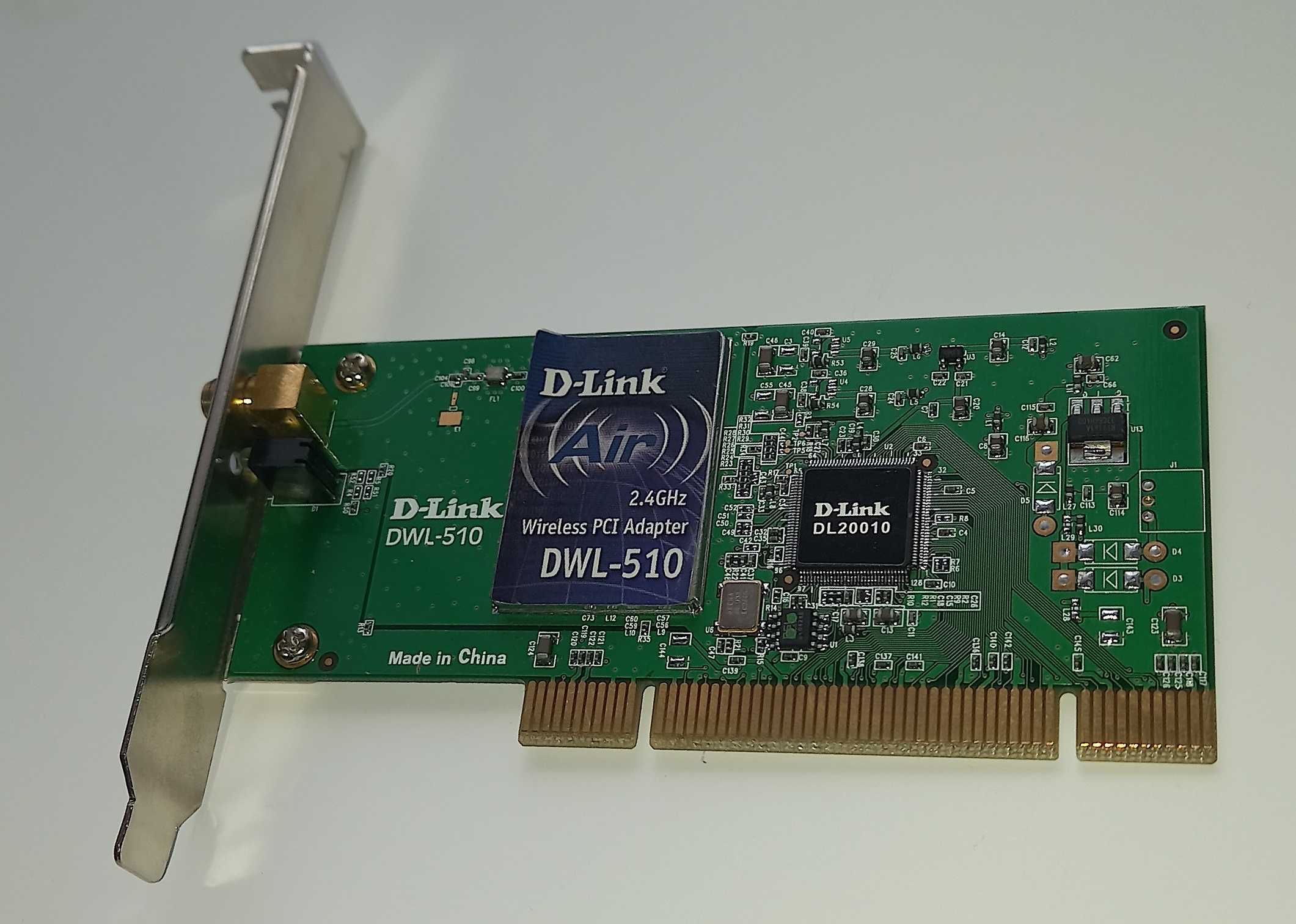 Karta sieciowa radiowa wifi D-Link DWL-510 2,4 GHz PCI