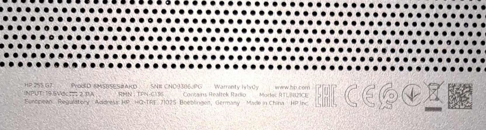 Laptop HP 255 G7