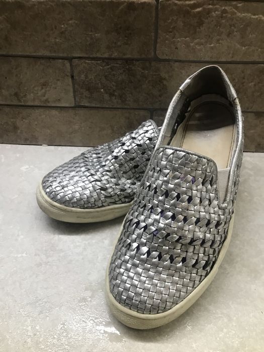 Лофери шкіряні сірого кольору