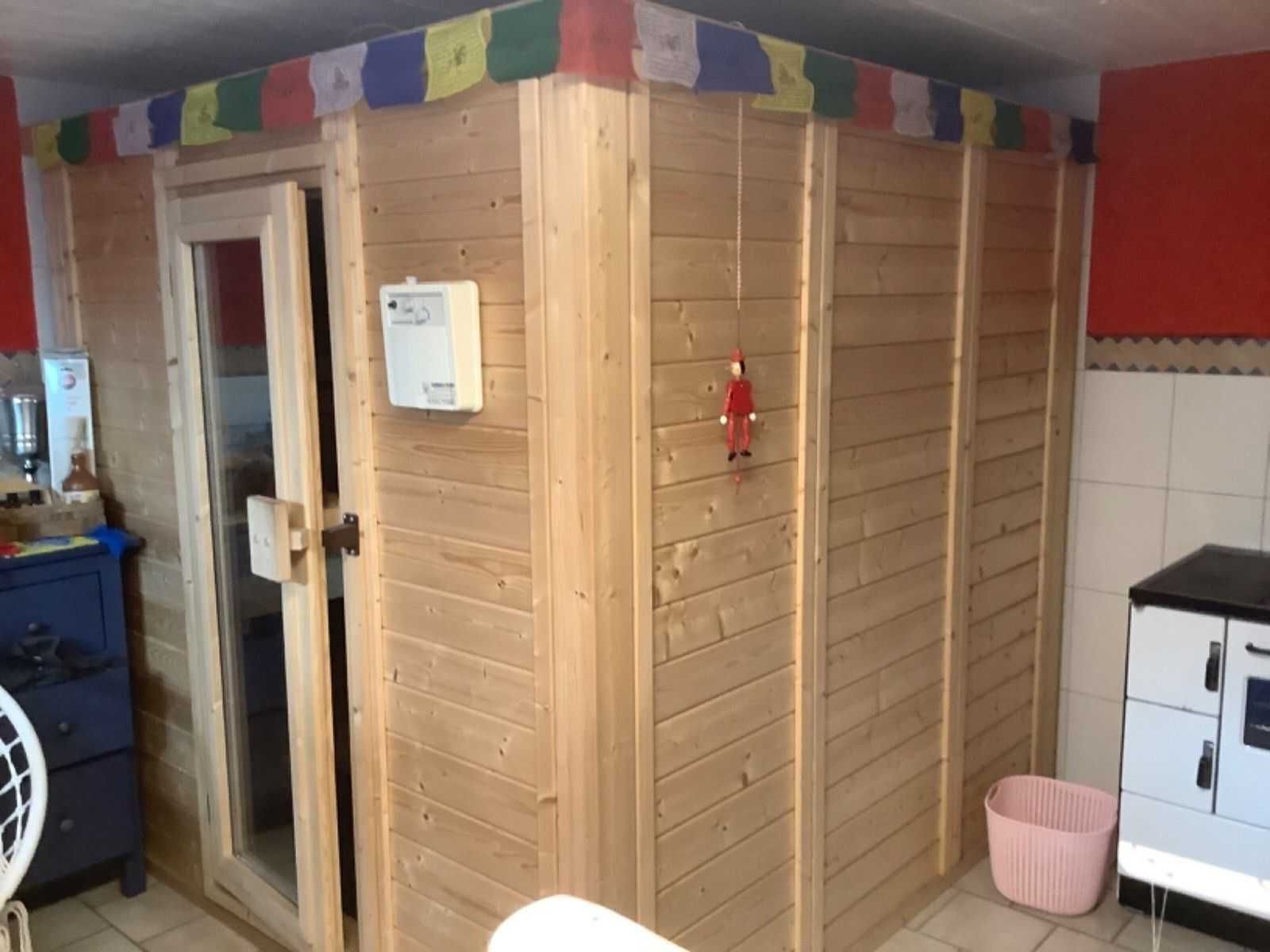 Sauna fińska SUCHA DUŻA kabina drewniana sauna 8 kW 6-8 os + Sterownik