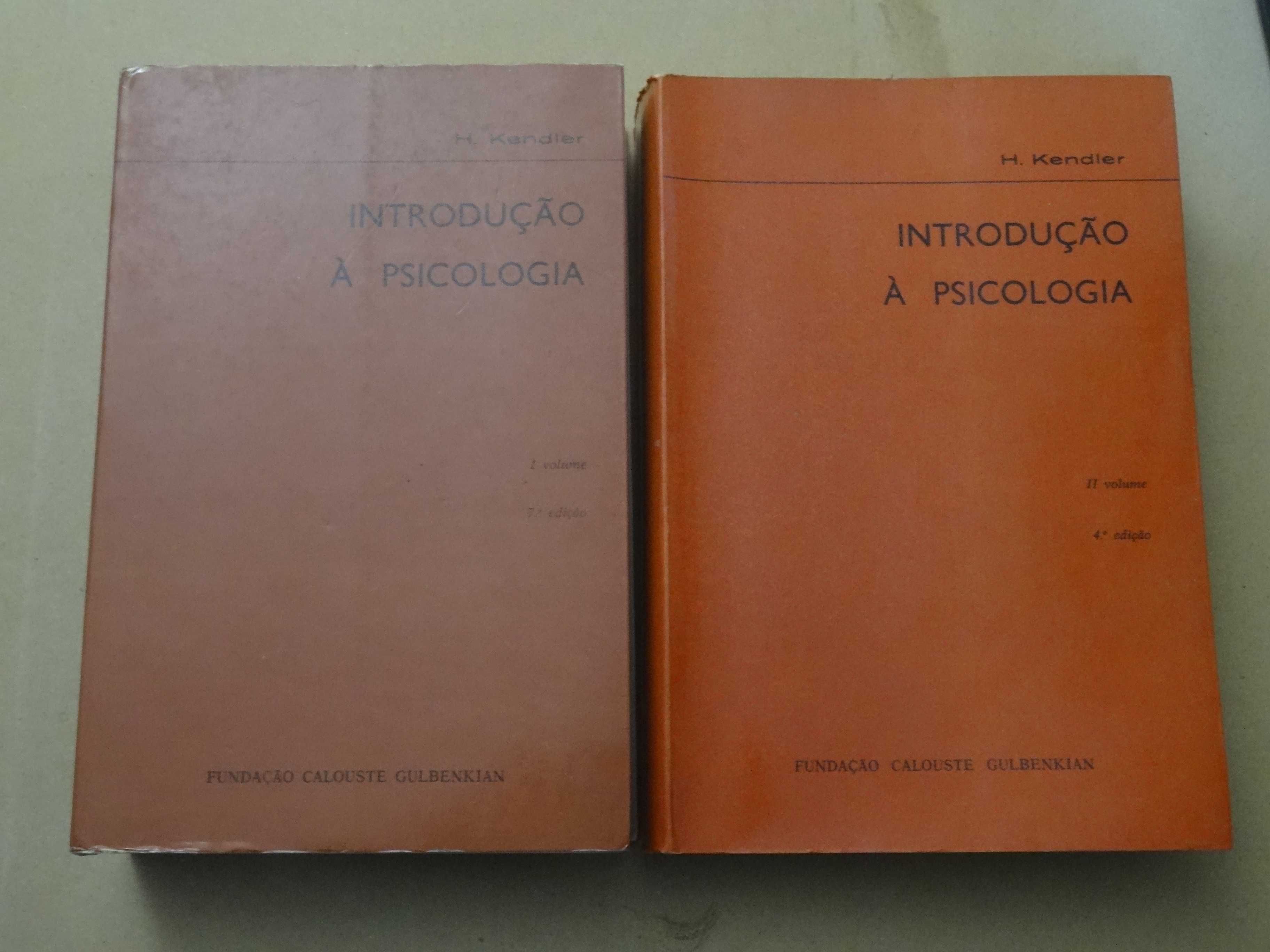Introdução à Psicologia de Howard H. Kendler - 2 Volumes