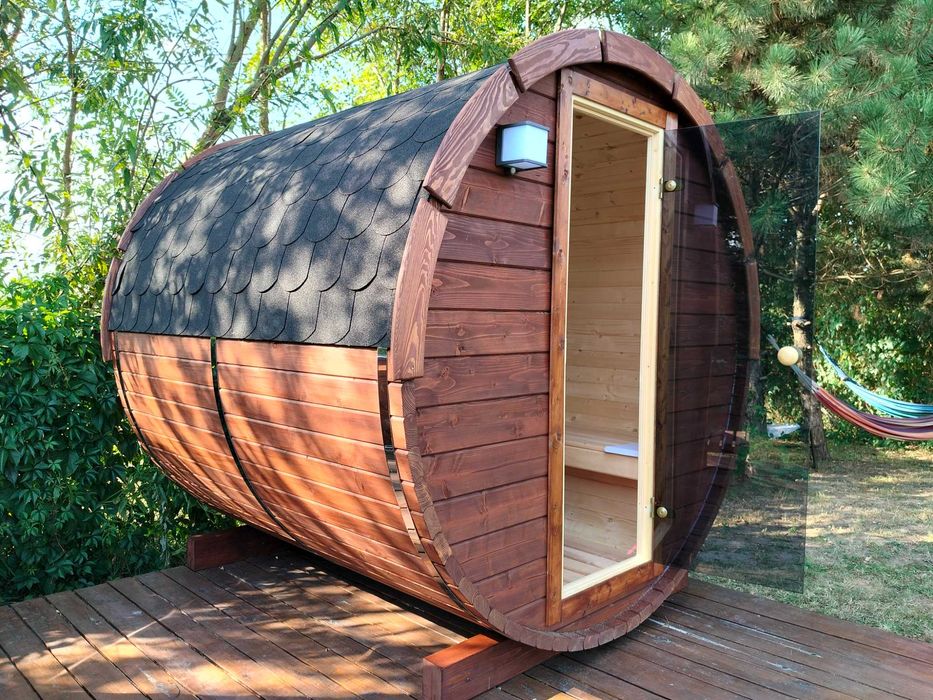 Sauna Ogrodowa Beczka – Ruska Bania z Możliwością Personalizacji