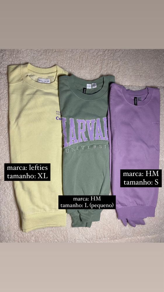 Sweats praticamente novas