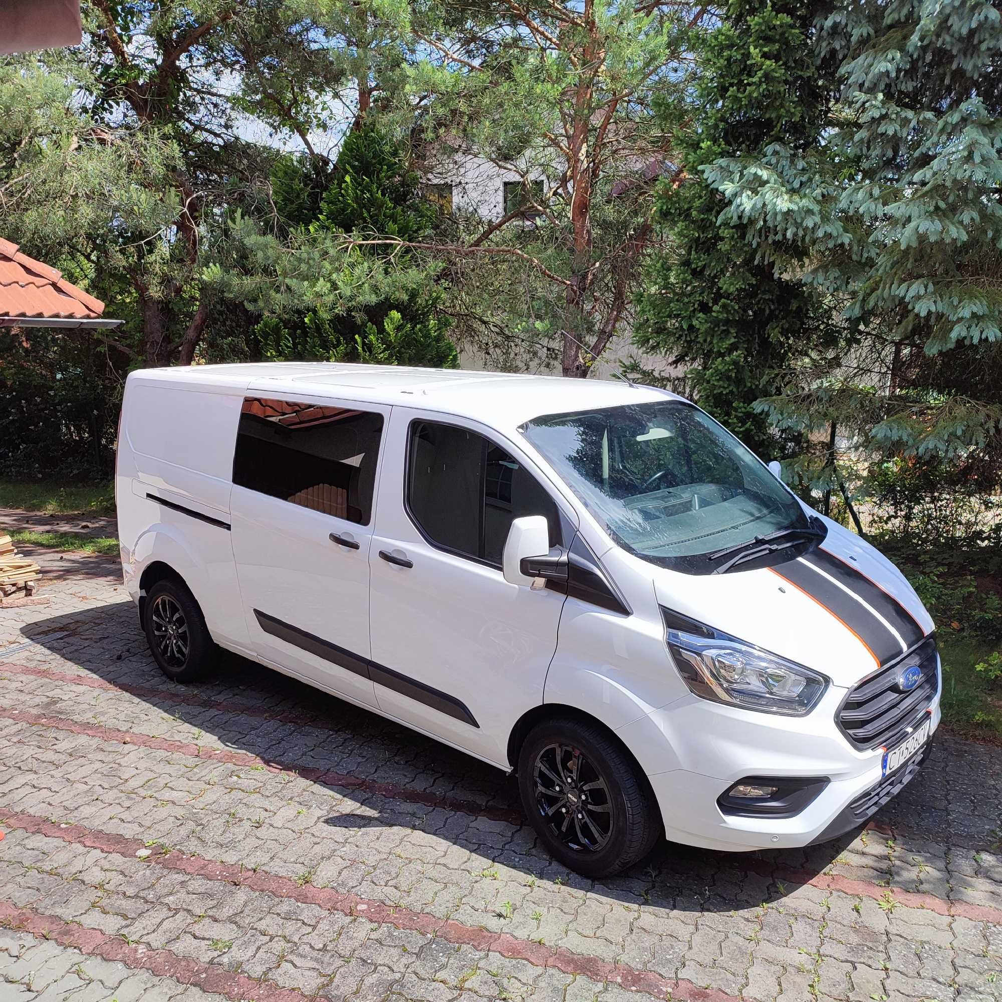 Ford Transit Custom long L2 Brygadówka Doka 6-miejsc