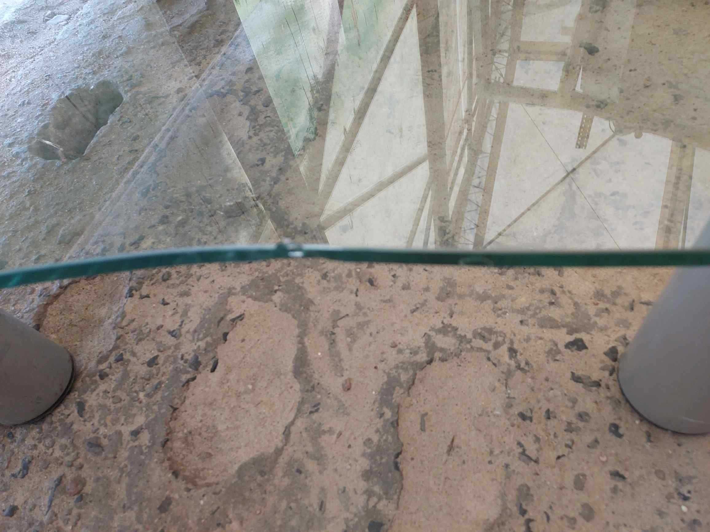 Stolik kawowy szklany półka regał dom warsztat