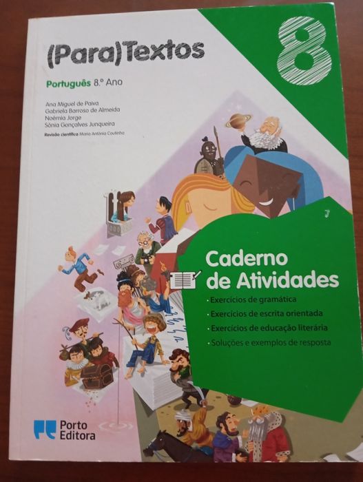 Caderno de atividades português para textos 8 ano