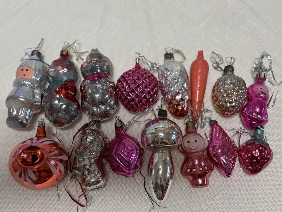 Ялинкові іграшки вінтаж радянські Ёлочные игрушки винтаж СССР