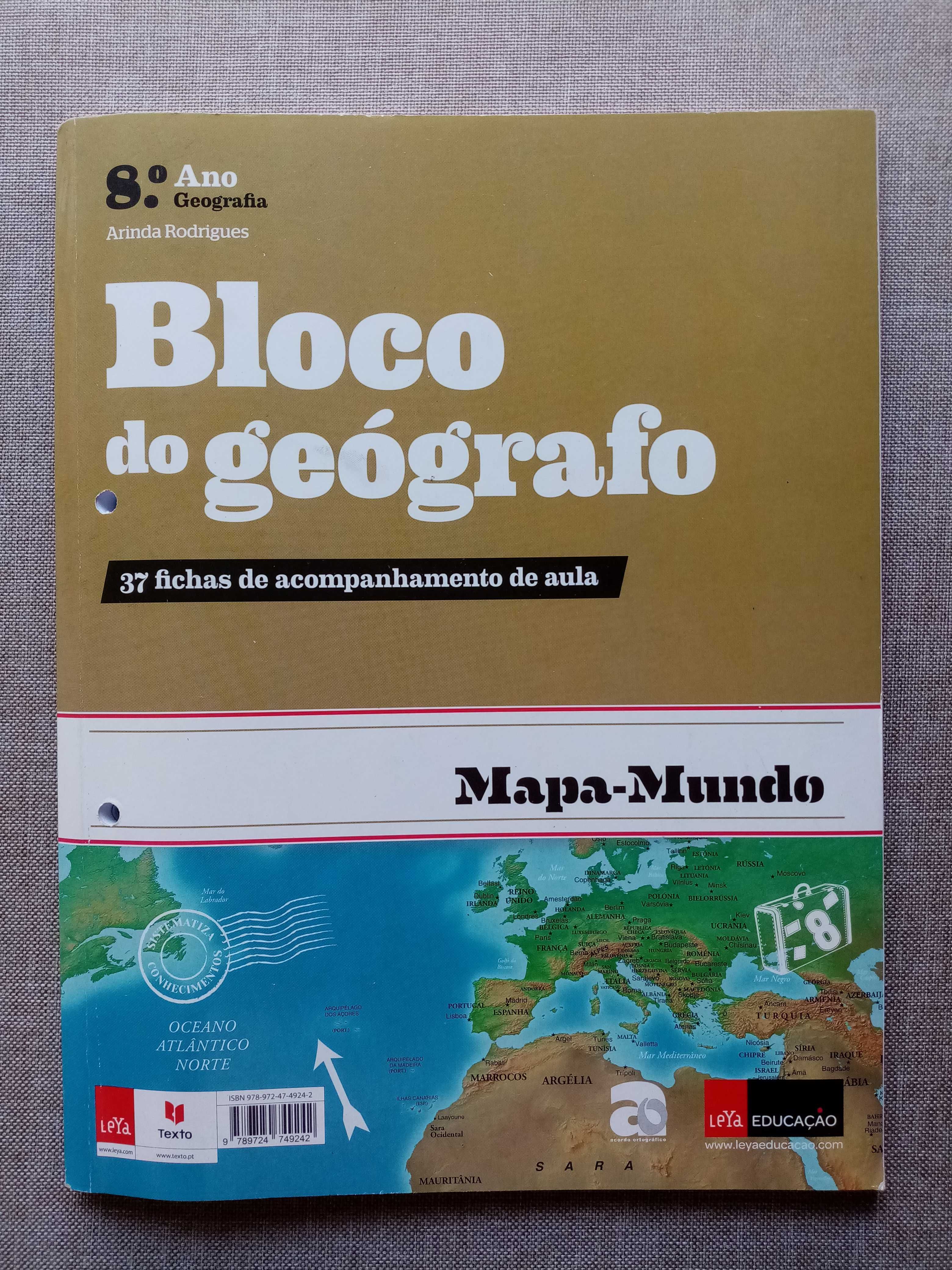 Caderno de atividades Geografia 8ºano- "Mapa-Mundo"