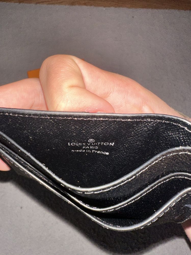 Louis Vuitton Card Holder (czarny, monogram classic)