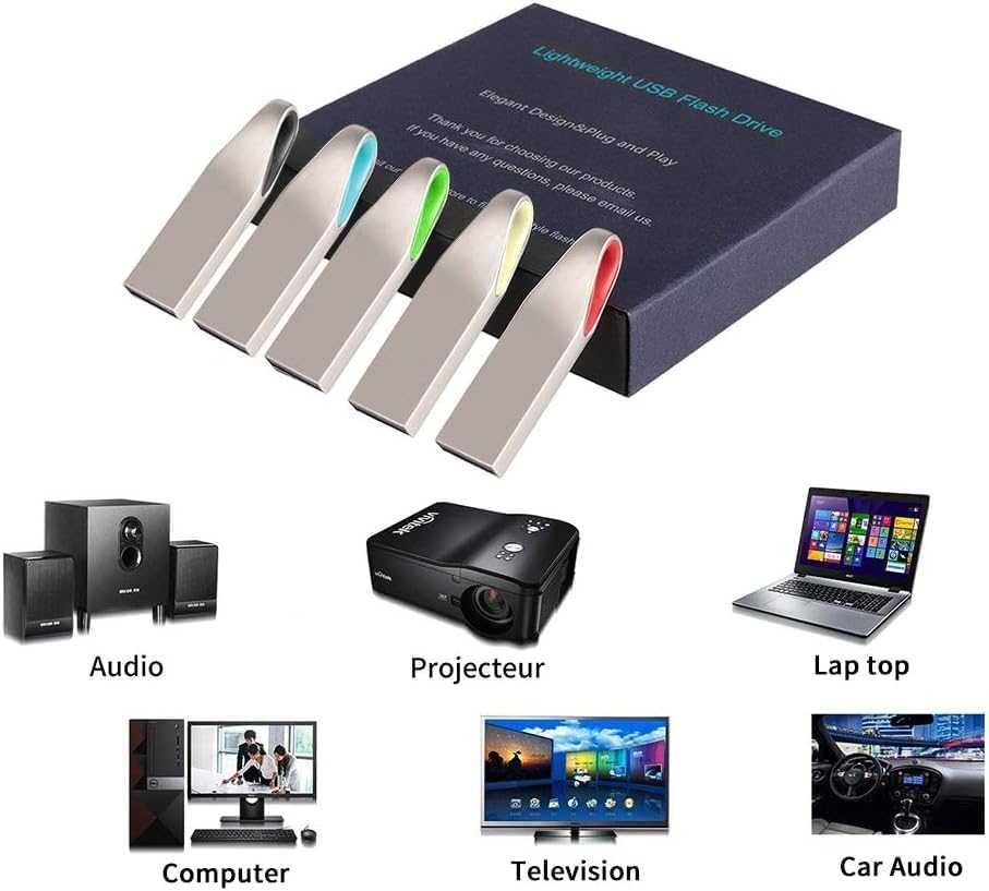 EASTBULL pendrive 32GB USB 2.0 14 szt do PC TV ultra cienki