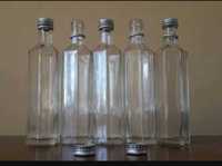 Оригинальные пустые стеклянные бутылочки 100 грамм из под алкоголя.