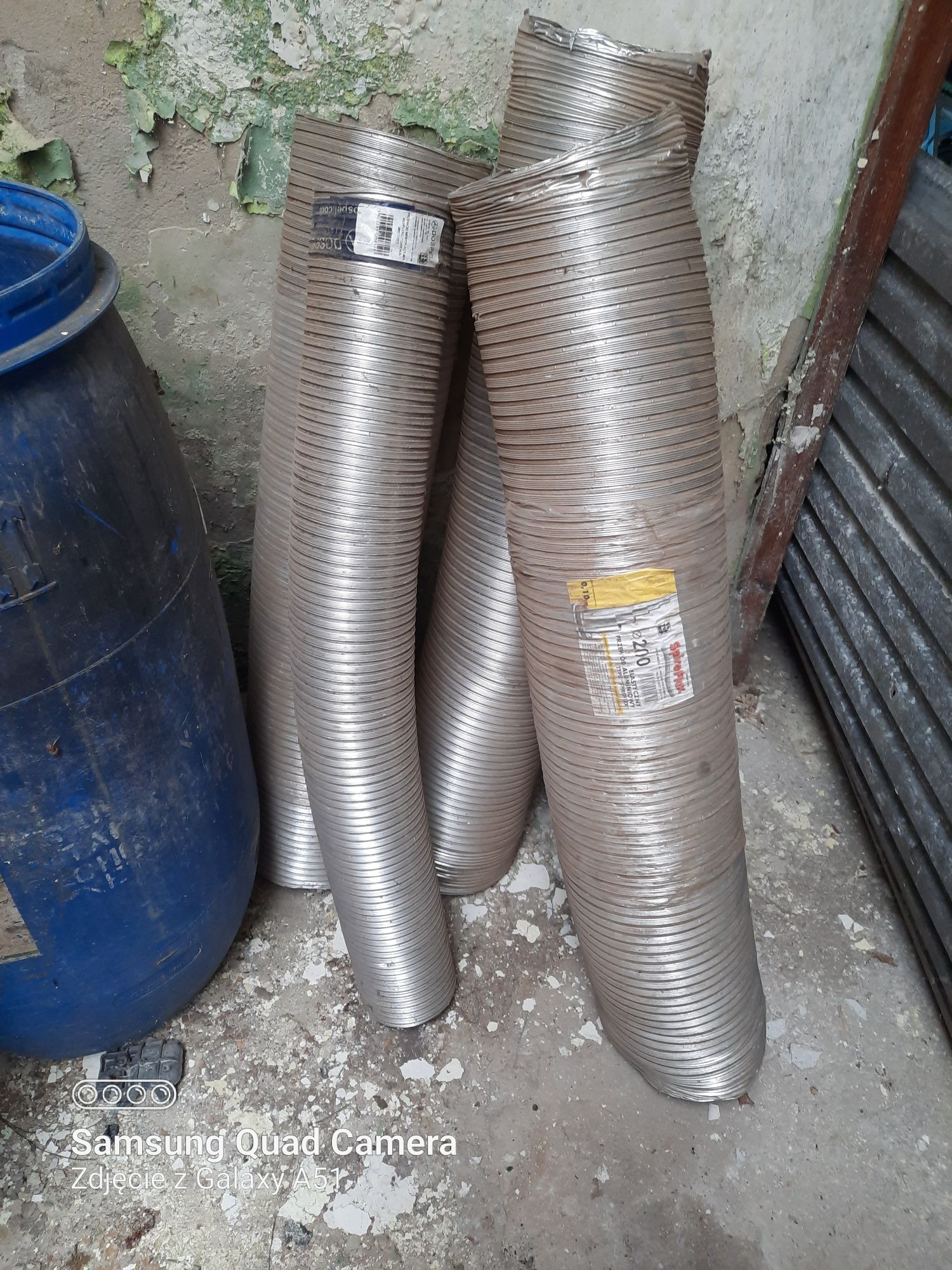 Rury spiro aluminiowe