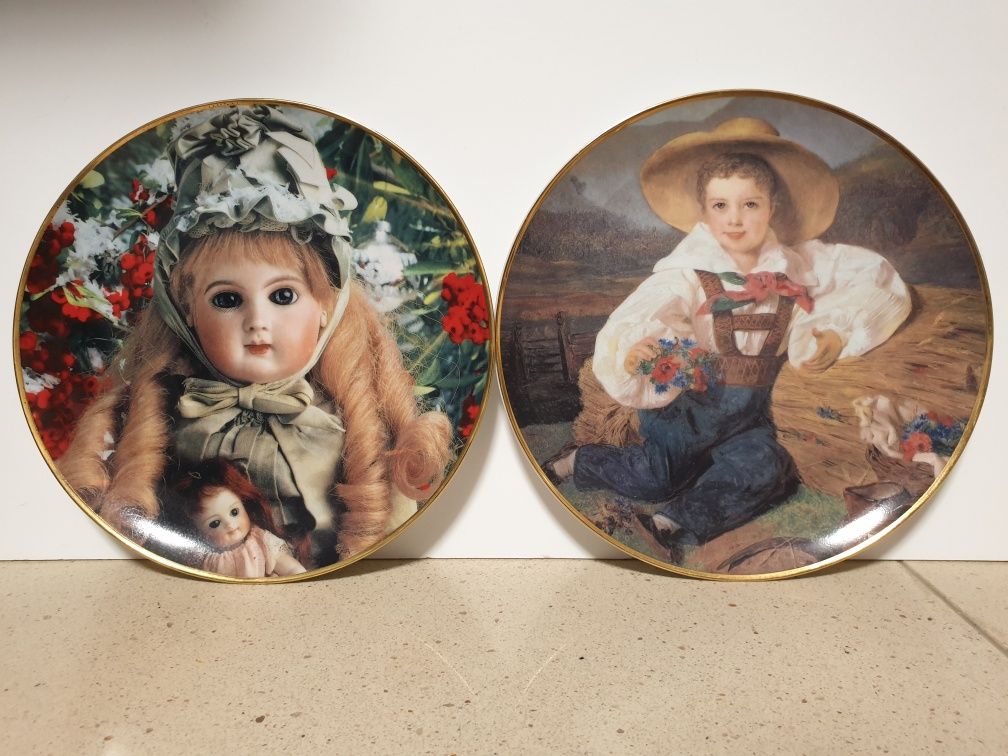 Lindos pratos de coleção Limoges e Franklin Mint