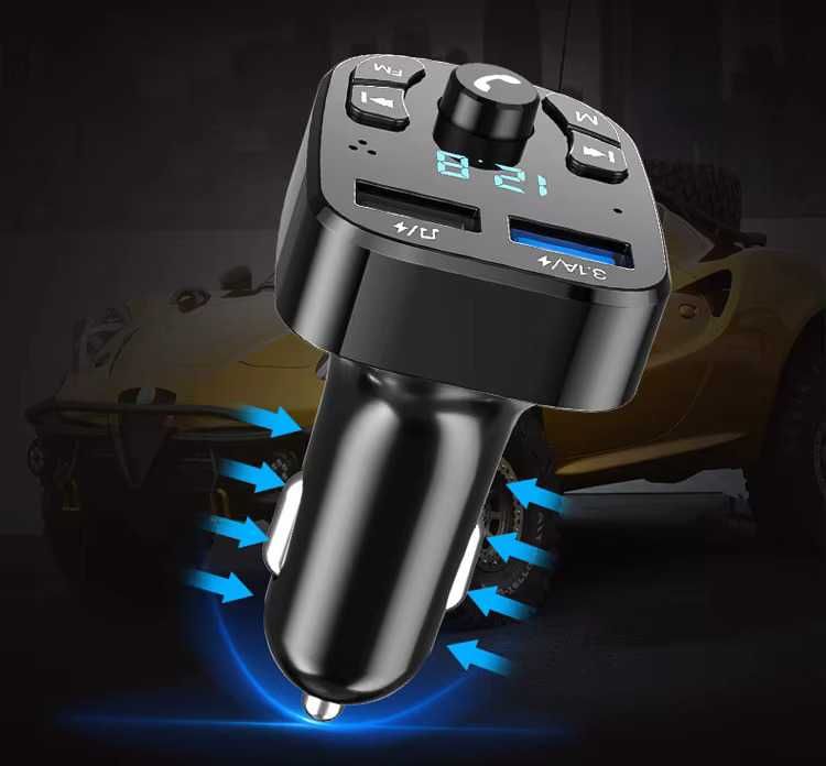 Samochodowa ładowarka adapter bluetooth 5.0