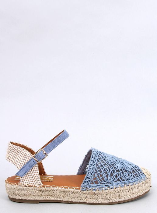 Sandałki Ażurowe Espadryle Premat Denim Blue