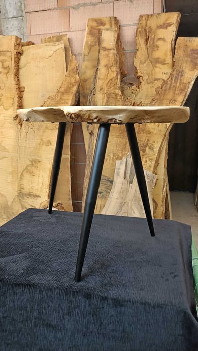 Stolik ozdobny pod laptopa czeczota 73x44 loft live edge prezent