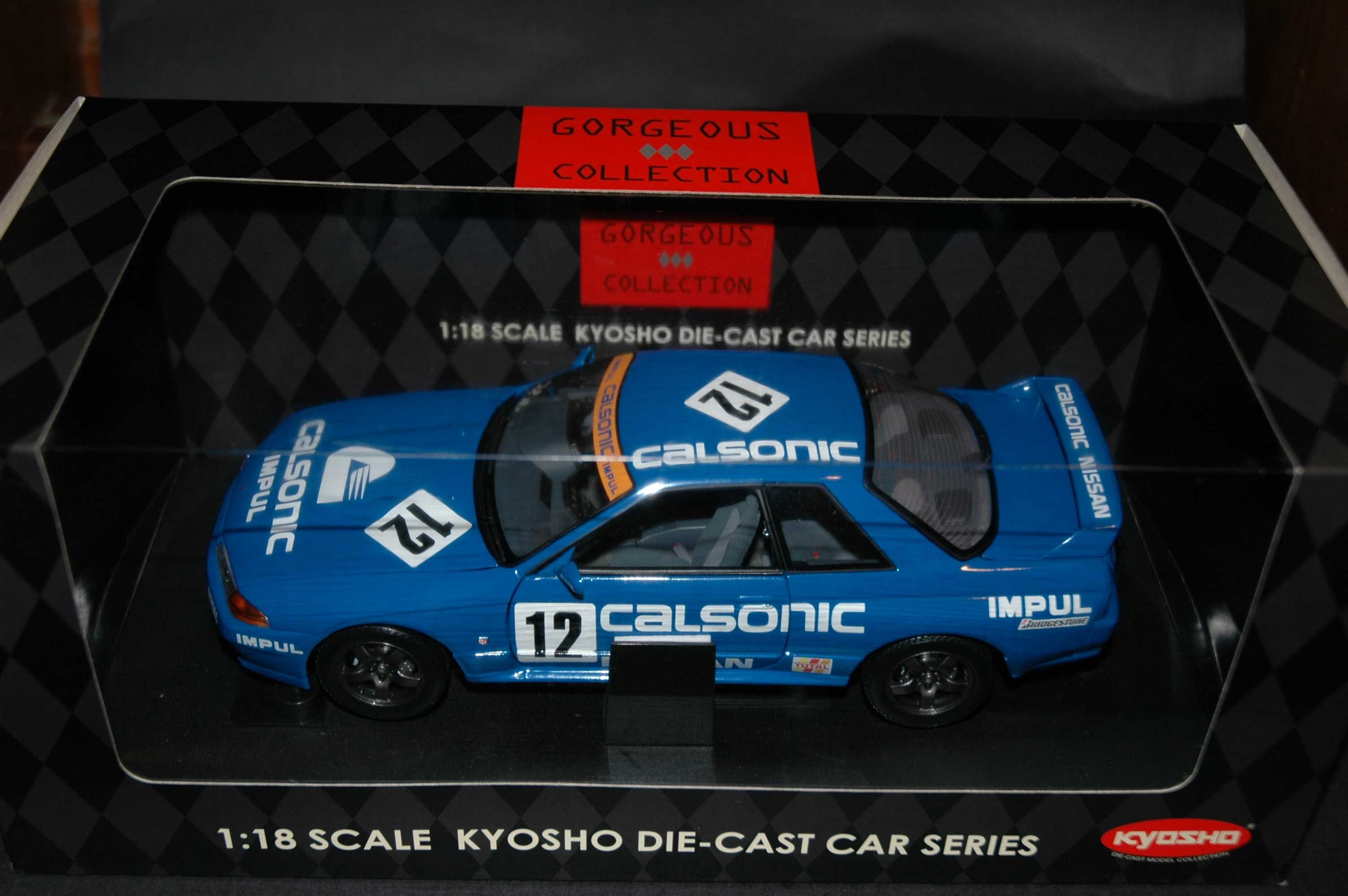Miniatura Nissan Skyline GT-R R32 #12 Calsonic 1993 Kyosho 1:18