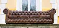 Sofa Chesterfield SKÓRA NATURALNA